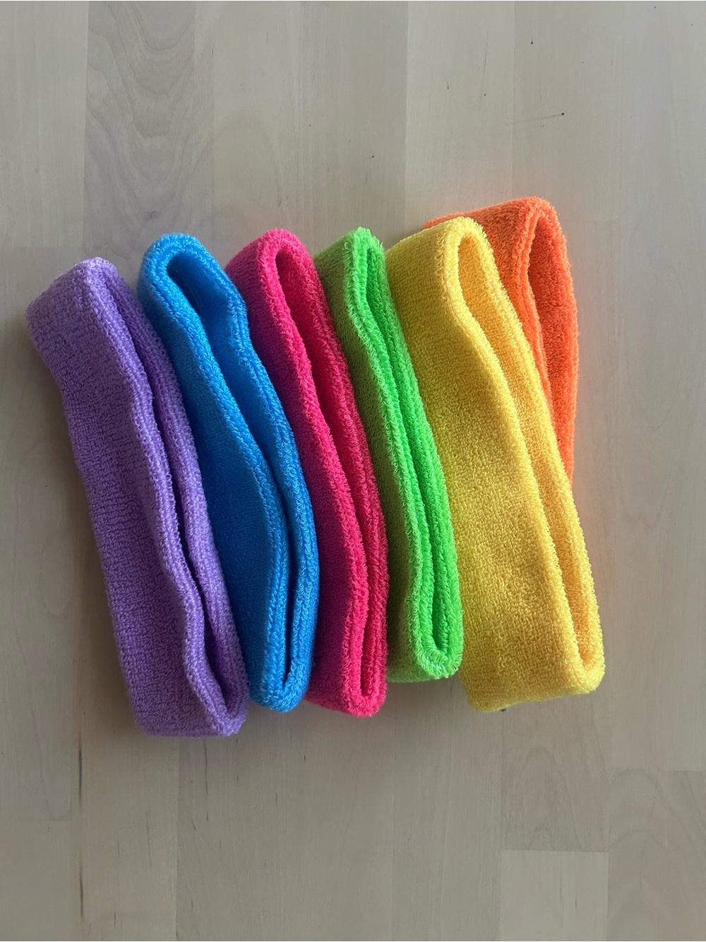Terry Cloth Stretch Headbands - Multicolor Set